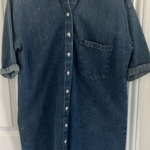 Women's Classic Denim Button-Down Shirt